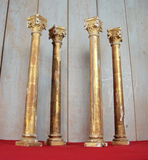 18TH CENTURY GILDED ITALIAN TABERNACLE CORINTHIAN COLUMNS - ADDITIONAL PHOTO 1
