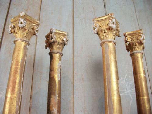 18TH CENTURY GILDED ITALIAN TABERNACLE CORINTHIAN COLUMNS - ADDITIONAL PHOTO 2