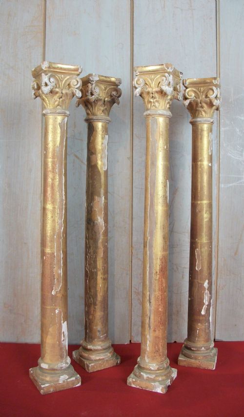 18TH CENTURY GILDED ITALIAN TABERNACLE CORINTHIAN COLUMNS - ADDITIONAL PHOTO 5