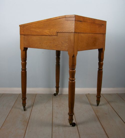 VICTORIAN OAK CLERK'S DESK - ADDITIONAL PHOTO 4