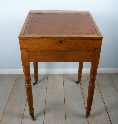 VICTORIAN OAK CLERK'S DESK - ADDITIONAL PHOTO 5