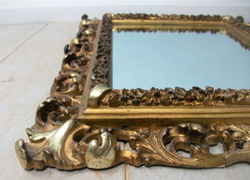 GORGEOUS SMALL FLORENTINE MIRROR FRAME - ADDITIONAL PHOTO 3
