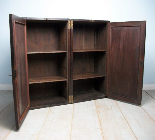 A 19TH CENTURY CAMPAIGN BOOKCASE - ADDITIONAL PHOTO 9