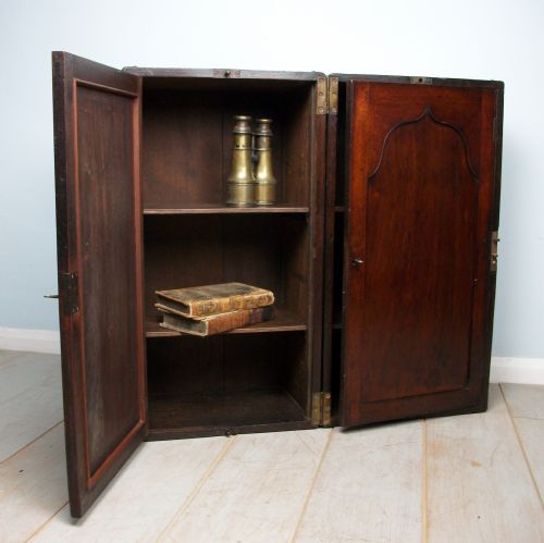 A 19TH CENTURY CAMPAIGN BOOKCASE - ADDITIONAL PHOTO 1