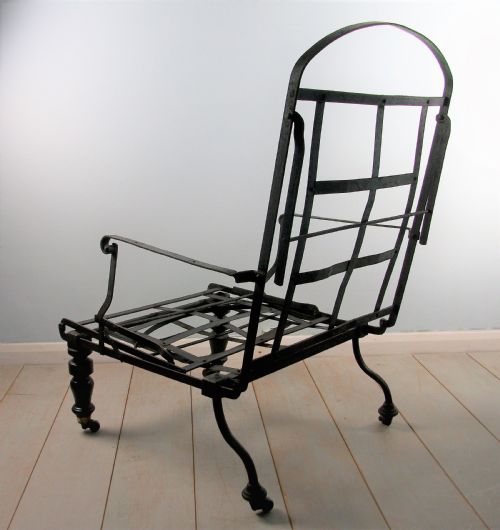 A CAMPAIGN METAMORPHIC ARMCHAIR DAYBED - ADDITIONAL PHOTO 9