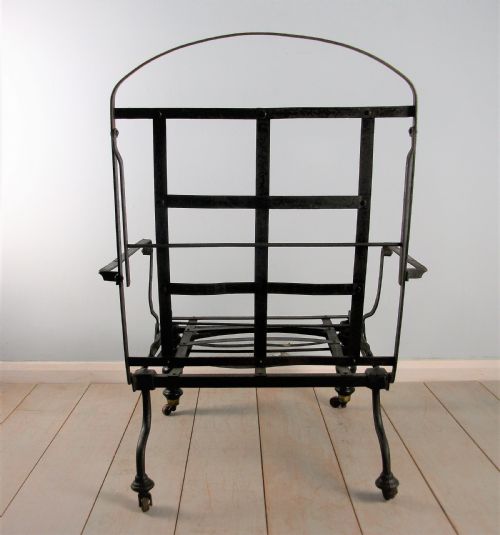 A CAMPAIGN METAMORPHIC ARMCHAIR DAYBED - ADDITIONAL PHOTO 10