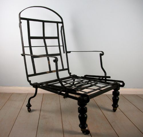 A CAMPAIGN METAMORPHIC ARMCHAIR DAYBED - ADDITIONAL PHOTO 11