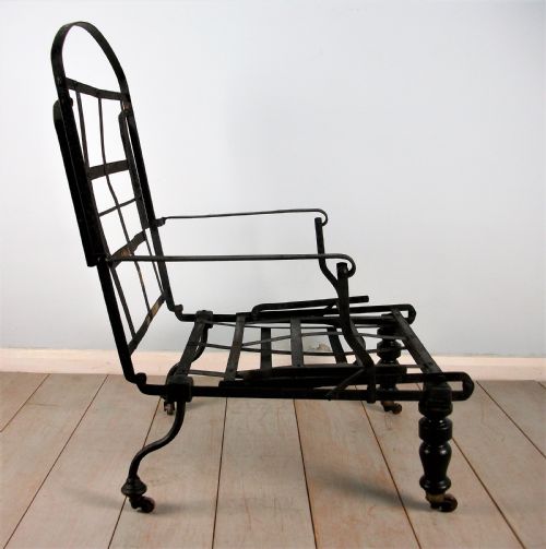 A CAMPAIGN METAMORPHIC ARMCHAIR DAYBED - ADDITIONAL PHOTO 14