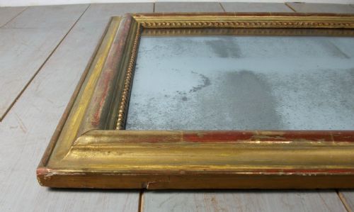 FRENCH GILTWOOD GILT OVER MANTLE ARCH TOP WALL MIRROR - ADDITIONAL PHOTO 6
