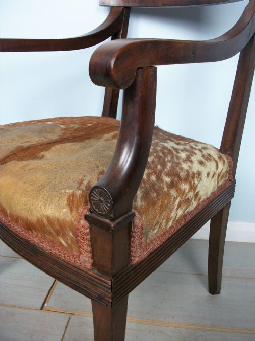 GEORGIAN MAHOGANY DESK OR ELBOW CHAIR - ADDITIONAL PHOTO 3