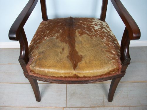GEORGIAN MAHOGANY DESK OR ELBOW CHAIR - ADDITIONAL PHOTO 6