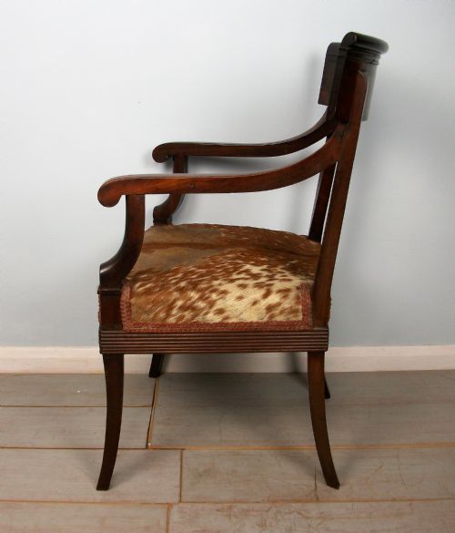 GEORGIAN MAHOGANY DESK OR ELBOW CHAIR - ADDITIONAL PHOTO 7