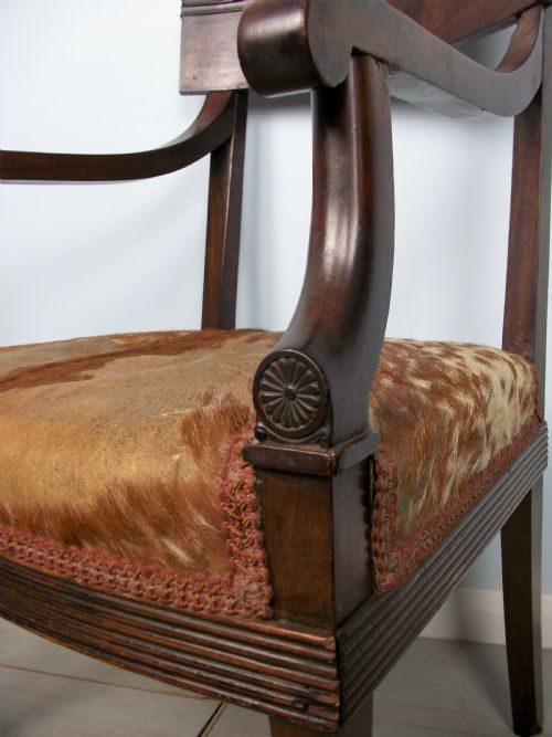 GEORGIAN MAHOGANY DESK OR ELBOW CHAIR - ADDITIONAL PHOTO 10