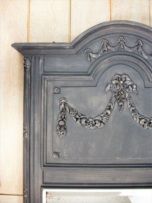 A TRUMEAU OVER MANTLE OR PIER WALL MIRROR - ADDITIONAL PHOTO 3
