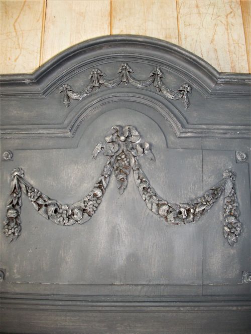 A TRUMEAU OVER MANTLE OR PIER WALL MIRROR - ADDITIONAL PHOTO 4