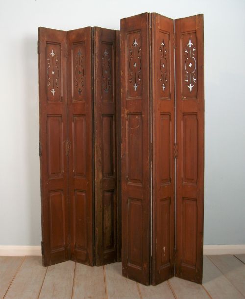 19th century french painted shutters - CATEGORY: ANTIQUE MISCELLANEOUS - DATED 19TH CENTURY
