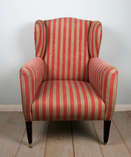 A VERY PRETTY WING BACK BERGERE ARMCHAIR - ADDITIONAL PHOTO 1