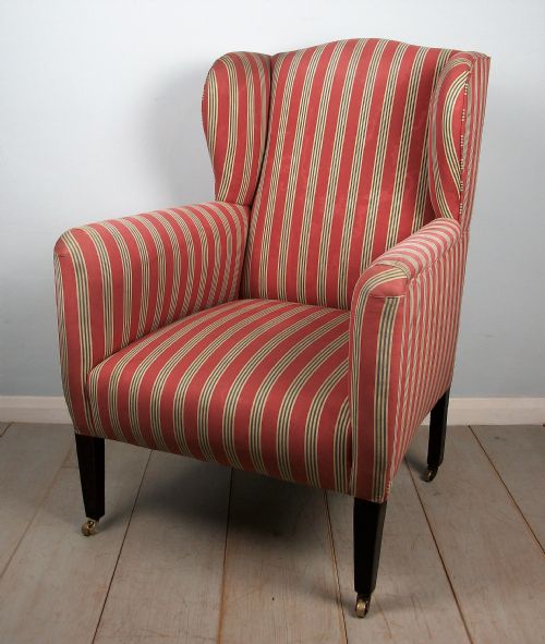 A VERY PRETTY WING BACK BERGERE ARMCHAIR - ADDITIONAL PHOTO 2