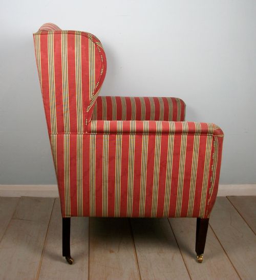 A VERY PRETTY WING BACK BERGERE ARMCHAIR - ADDITIONAL PHOTO 4
