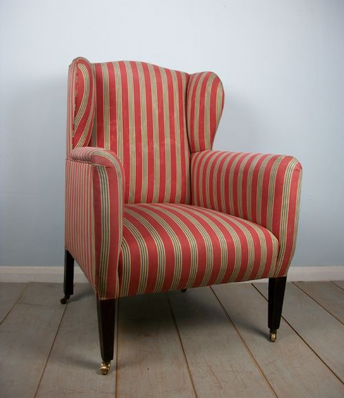 A VERY PRETTY WING BACK BERGERE ARMCHAIR - ADDITIONAL PHOTO 6