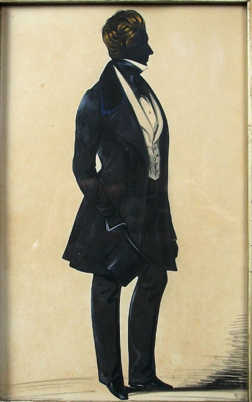 FULL LENGTH SILHOUETTE OF A GENTLEMAN BY F FRITH - ADDITIONAL PHOTO 1
