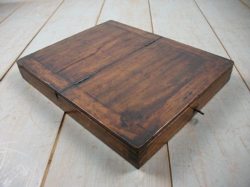 GEORGIAN MAHOGANY CAMPAIGN TABLE BOX MIRROR - ADDITIONAL PHOTO 1