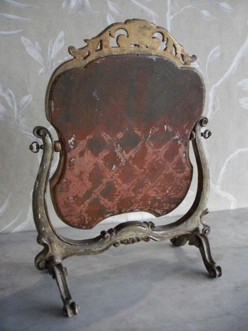 ITALIAN VENETIAN SWING PAINTED LADY'S DRESSING TOILET MIRROR - ADDITIONAL PHOTO 2