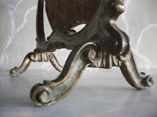 ITALIAN VENETIAN SWING PAINTED LADY'S DRESSING TOILET MIRROR - ADDITIONAL PHOTO 3