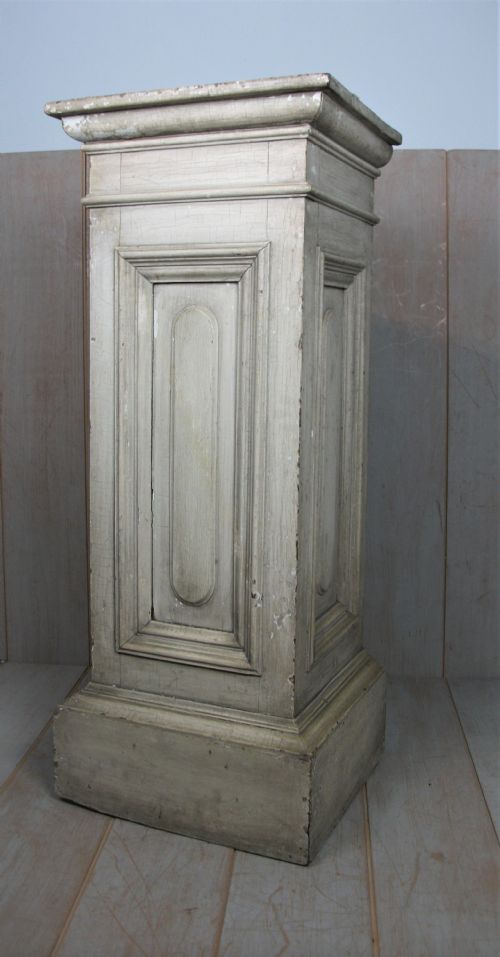 painted bust stand column pedestal - CATEGORY: ANTIQUE MISCELLANEOUS - DATED 1900