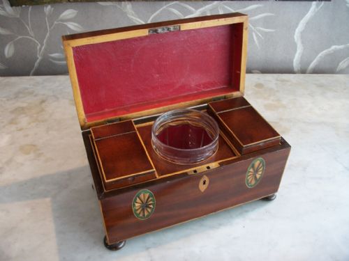 GEORGIAN MAHOGANY TEA CADDYCHEST - ADDITIONAL PHOTO 14