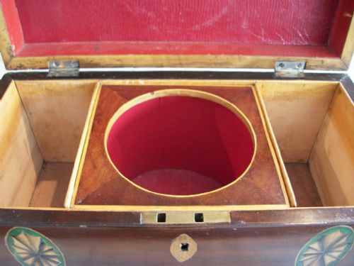 GEORGIAN MAHOGANY TEA CADDYCHEST - ADDITIONAL PHOTO 2
