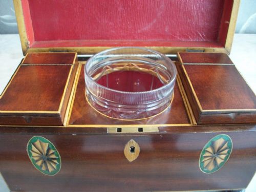 GEORGIAN MAHOGANY TEA CADDYCHEST - ADDITIONAL PHOTO 8