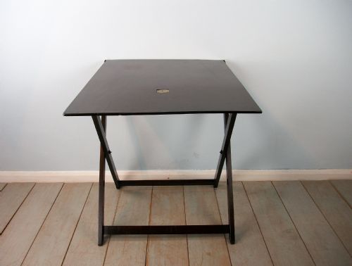 A LATE GEORGIAN MAHOGANY FOLDING CAMPAIGN TABLE - ADDITIONAL PHOTO 12