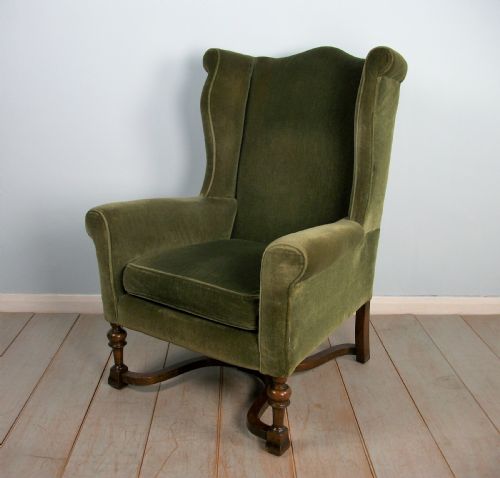 A PAIR OF WILLIAM AND MARY WING ARMCHAIRS - ADDITIONAL PHOTO 9