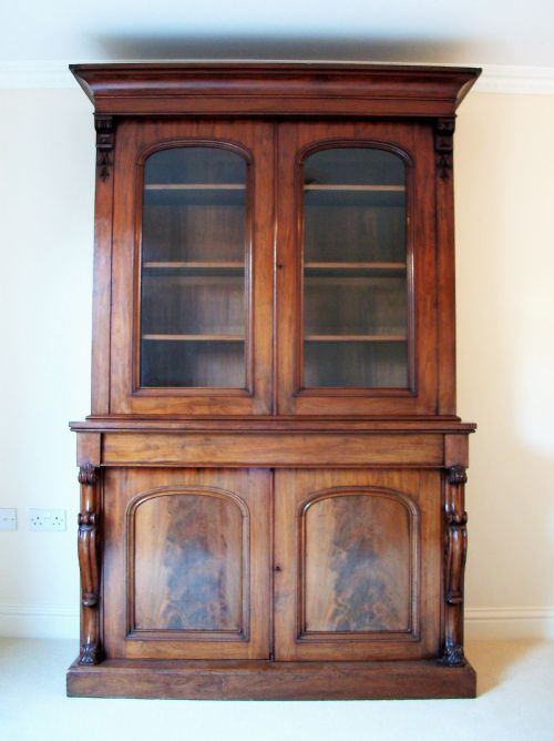 A SUPERB WILLIAM IV EARLY VICTORIAN MAHOGANY BOOKCASE - ADDITIONAL PHOTO 9