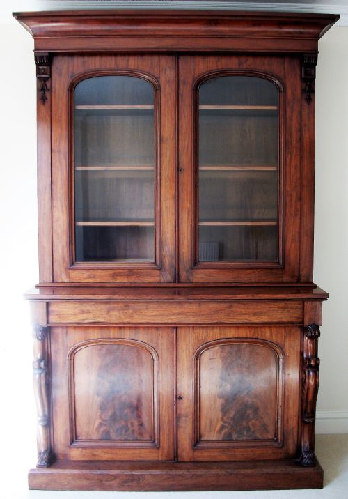 a superb william iv early victorian mahogany bookcase - CATEGORY: ANTIQUE BOOKCASES - DATED 19TH CENTURY