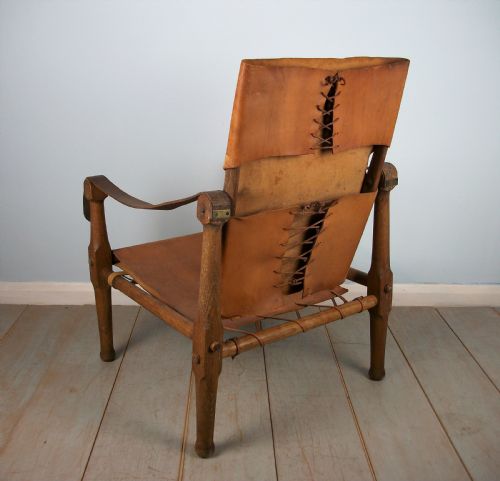 ENGLISH OAK MILITARY ROORKHEE CAMPAIGN CHAIR - ADDITIONAL PHOTO 3