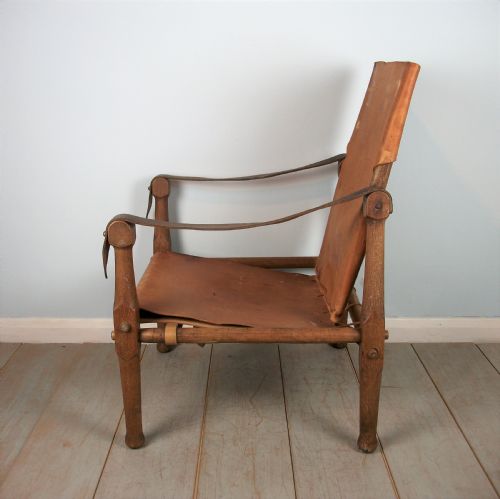 ENGLISH OAK MILITARY ROORKHEE CAMPAIGN CHAIR - ADDITIONAL PHOTO 4
