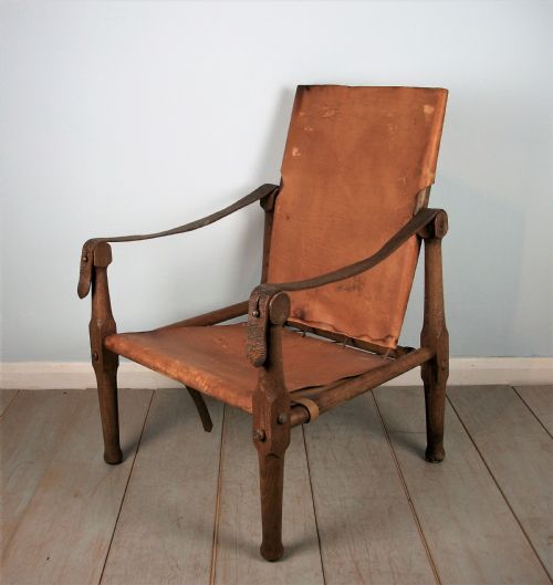 ENGLISH OAK MILITARY ROORKHEE CAMPAIGN CHAIR - ADDITIONAL PHOTO 5