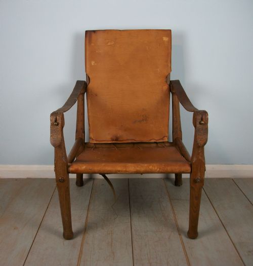 ENGLISH OAK MILITARY ROORKHEE CAMPAIGN CHAIR - ADDITIONAL PHOTO 2