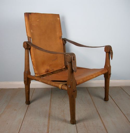 ENGLISH OAK MILITARY ROORKHEE CAMPAIGN CHAIR - ADDITIONAL PHOTO 7