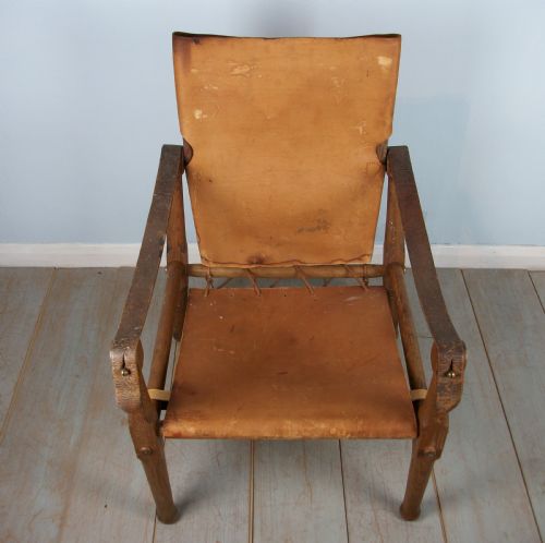 ENGLISH OAK MILITARY ROORKHEE CAMPAIGN CHAIR - ADDITIONAL PHOTO 8