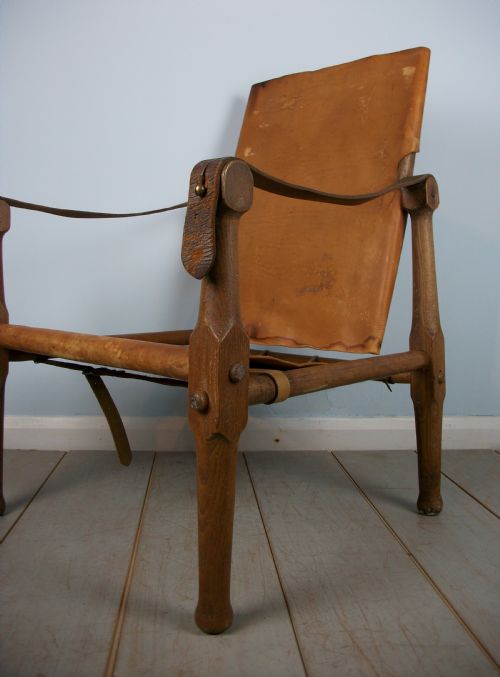 ENGLISH OAK MILITARY ROORKHEE CAMPAIGN CHAIR - ADDITIONAL PHOTO 9