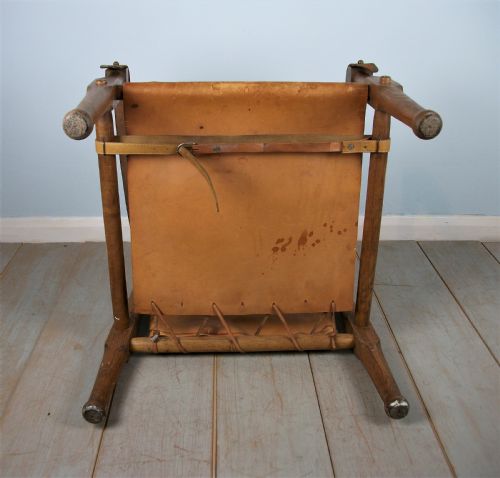 ENGLISH OAK MILITARY ROORKHEE CAMPAIGN CHAIR - ADDITIONAL PHOTO 11