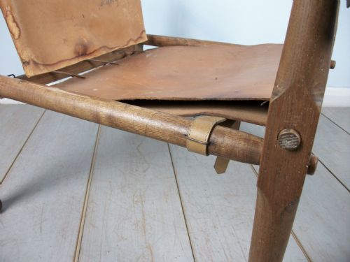 ENGLISH OAK MILITARY ROORKHEE CAMPAIGN CHAIR - ADDITIONAL PHOTO 13