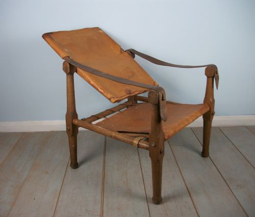 ENGLISH OAK MILITARY ROORKHEE CAMPAIGN CHAIR - ADDITIONAL PHOTO 14