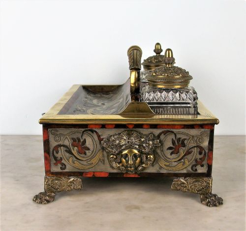A LATE GEORGIAN EARLY REGENCY INKSTAND OF THE HIGHEST QUALITY - ADDITIONAL PHOTO 13