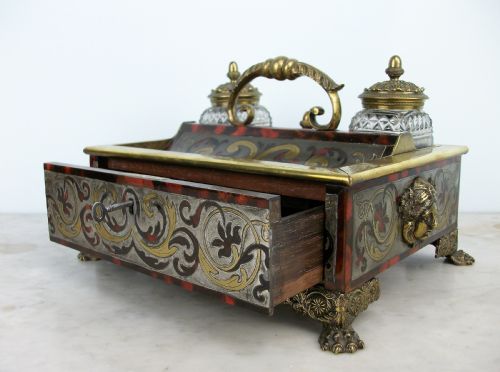 A LATE GEORGIAN EARLY REGENCY INKSTAND OF THE HIGHEST QUALITY - ADDITIONAL PHOTO 10