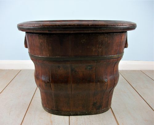 ANTIQUE CHINESE WOODEN BABY'S BATH - ADDITIONAL PHOTO 1