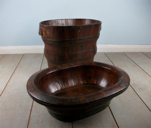 ANTIQUE CHINESE WOODEN BABY'S BATH - ADDITIONAL PHOTO 2